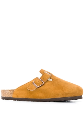 Birkenstock shearling lined slippers - Brown