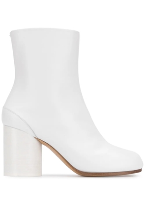 Maison Margiela Tabi 80mm leather ankle boots - White