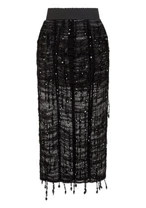 Dolce & Gabbana embellished pencil skirt - Black
