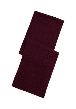 Polo Ralph Lauren cable-knit scarf - Red