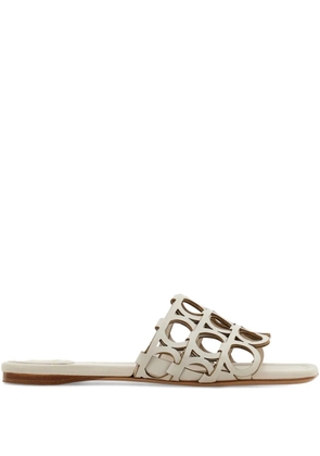 Ferragamo Gancini slide - Neutrals