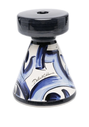 Dolce & Gabbana small ceramic candle holder - Blue
