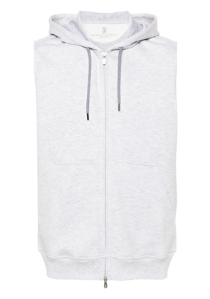 Brunello Cucinelli zip-up hoodie - Grey