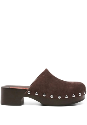 Simon Miller suede clog pumps - Brown