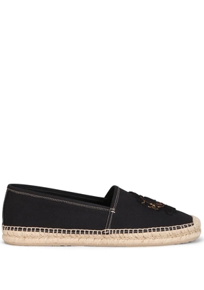 Dolce & Gabbana embroidered canvas espadrilles - Black