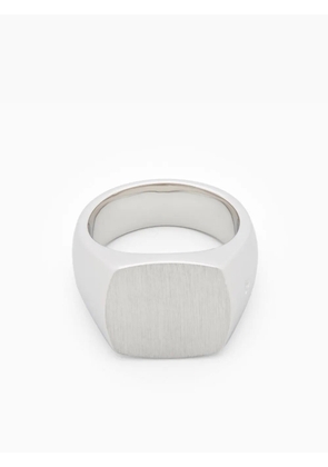 Tom Wood Cushion Satin signet ring - Silver