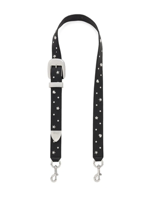 Marc Jacobs studs leather bag strap - Black