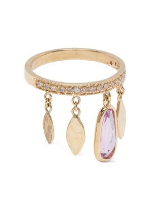 Jacquie Aiche 14K yellow-gold pink sapphire ring