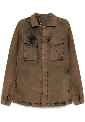 Boris Bidjan Saberi denim jacket - Brown