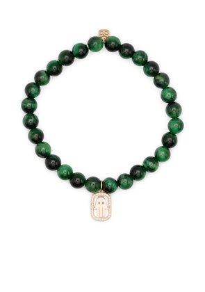 Sydney Evan 14K yellow gold diamond charm bracelet