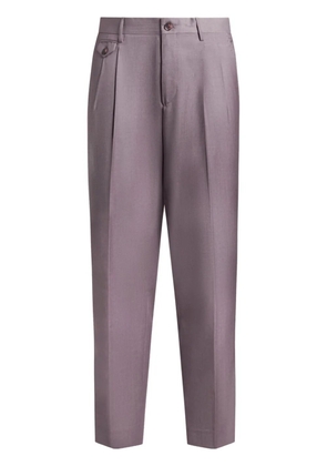 ETRO tapered wool trousers - Purple