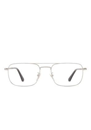 Police rectangle metal frame glasses - Grey