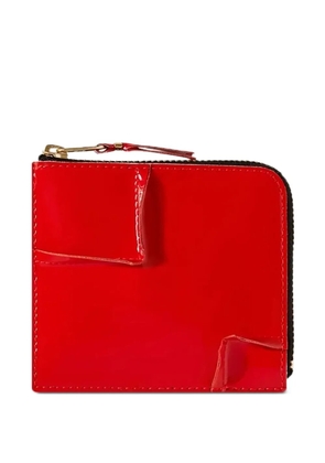 Comme Des Garçons Wallet zip-around panelled wallet - Red