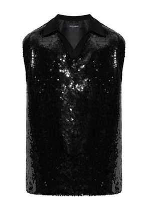 Dolce & Gabbana sequin-embellished top - Black