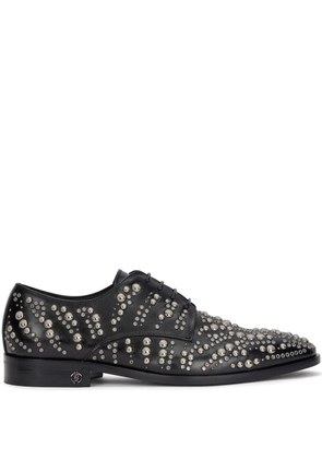 Roberto Cavalli leather derby shoes - Black