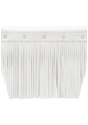 Comme Des Garçons Wallet fringed wallet - White