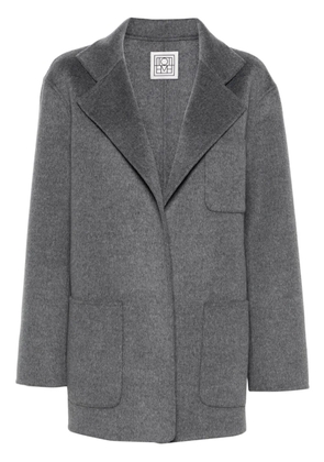 TOTEME notched-lapels mélange jacket - Grey