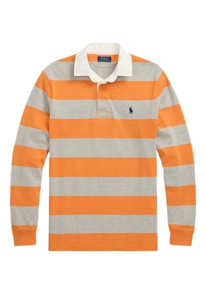 Polo Ralph Lauren striped-pattern long-sleeve polo shirt - Orange