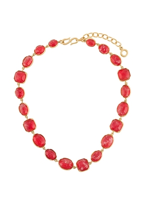 Goossens Cabochons stone-embellished necklace - Gold
