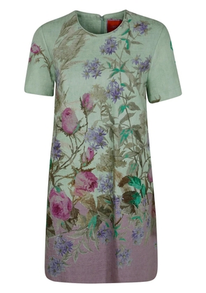 La DoubleJ floral-print mini dress - Green