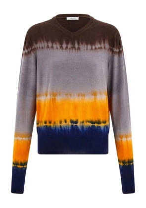 Ferragamo tie-dye jumper - Brown