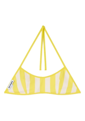 Sunnei reversible bikini top - Yellow