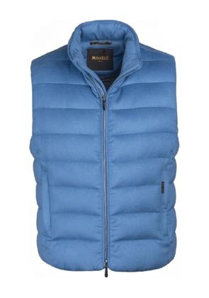 Moorer Oliver quilted zip-up gilet - Blue