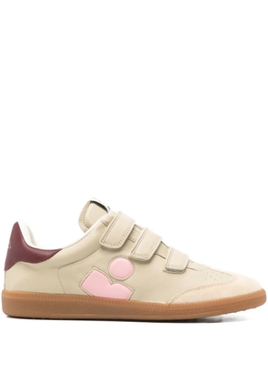 ISABEL MARANT Beth side-logo touch-strap sneakers - Neutrals