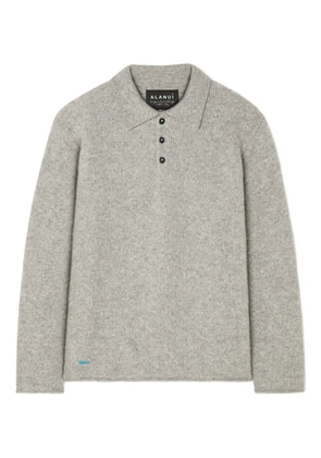 Alanui cashmere blend polo shirt - Grey