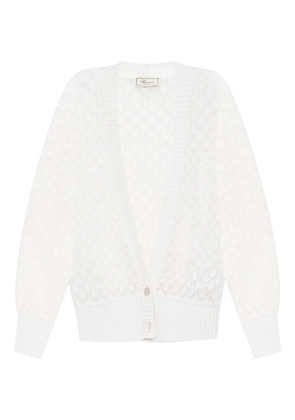 Blumarine open-knit cardigan - White