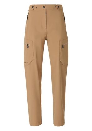 Moncler Grenoble logo-print cargo trousers - Brown