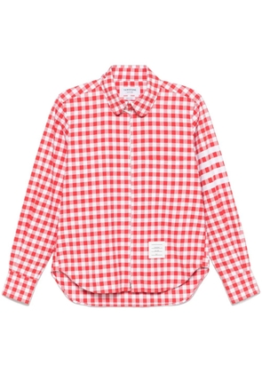 Thom Browne gingham-check flannel shirt - Red