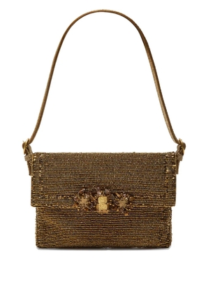 MALIPARMI beaded-embellishment shoulder bag - Neutrals