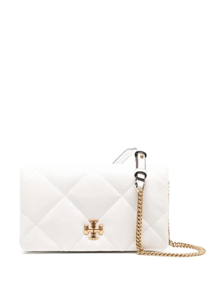Tory Burch Kira Diamond quit chain crossbody bag - White