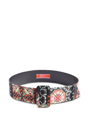 La DoubleJ patterned belt - Black