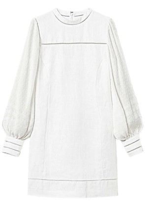 TWINSET perforated-detail mini dress - White