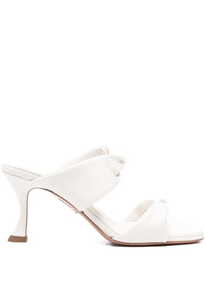 Aquazzura 80mm Twist leather sandals - White
