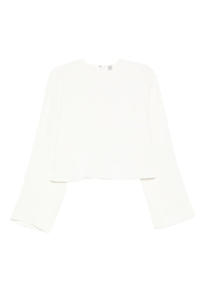 TOTEME raw-hem blouse - White