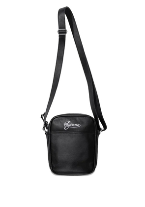 Supreme x Nike leather messenger bag - Black