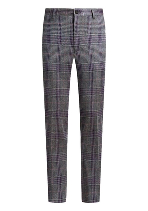 ETRO check-pattern trousers - Purple