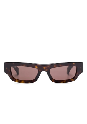 Gucci Eyewear rectangle-frame sunglasses - Brown