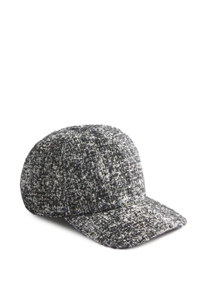 La DoubleJ tweed baseball cap - Black