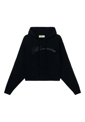Blumarine crystal-embellished hoodie - Black