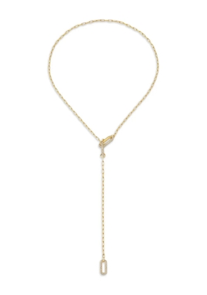 SHAY 18K yellow gold diamond lariat necklace