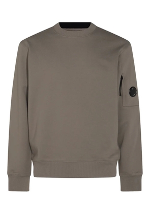 C.P. Company lens-pocket sweatshirt - Brown