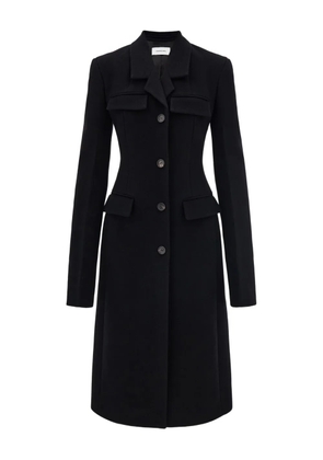 Ferragamo flap-pocket single-breasted coat - Black