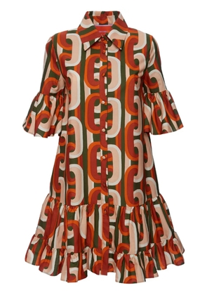 La DoubleJ Choux cotton mini dress - Brown