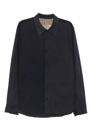 Ziggy Chen wool shirt - Blue