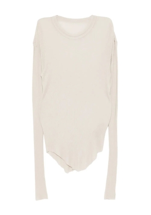 Julius raw-edge T-shirt - Neutrals