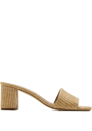 Andrea Gomez 50mm Claudia heeled mules - Brown